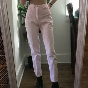 SOLD Vintage light baby pink mom jeans